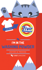 I'm in the washing powder (jestem w proszku) - bardzo męska koszulka z kotem