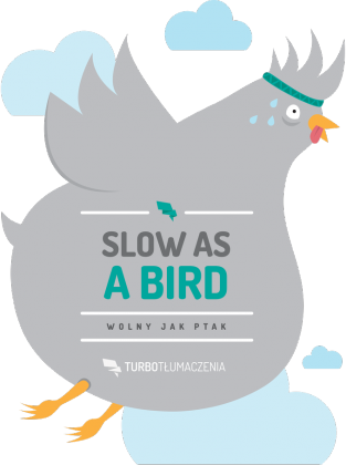 Slow as a bird (wolny jak ptak) - torba z nadrukiem dwustronnym