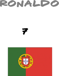 Bluzka z Napisem , Logo Portugalii i z napisem Ronaldo 7