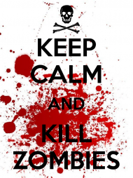 Koszulka męska ,,Keep Calm and Kill Zombies