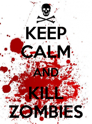 Koszulka męska ,,Keep Calm and Kill Zombies