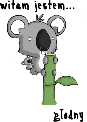 Witam jestem... głodny (koala) dziecięce