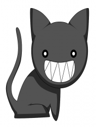 Evil Cat logo. Dziecięca
