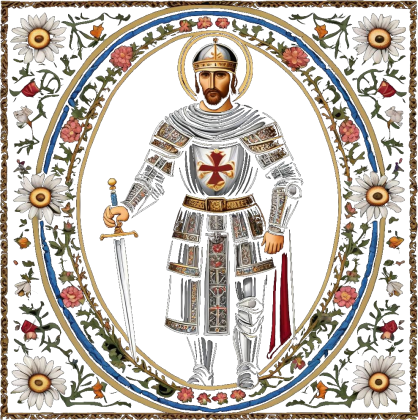 Koszulka grafika z rycerzem