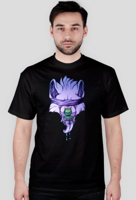 Toxic Wolf - T-shirt męski - Szarakowe