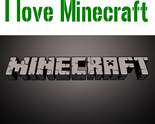 koszulka I love Minecraft