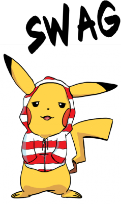 koszulka pikachu SWAG - nadruk