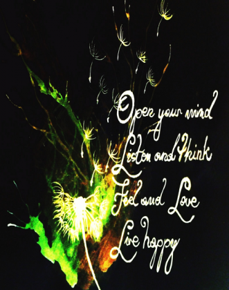 Podkładka Live Happy Black