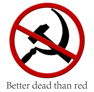 Better dead than red t-shirt