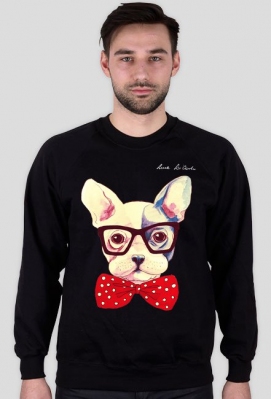 Buldog bluza męska - LunaDiCarloArt