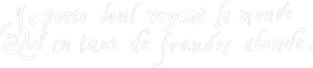 Je porte dueil...