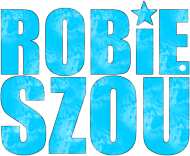'Robie Szou' Classic - Damska - Czarna - Niebieski Napis