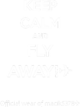 BLUZA KEEP CALM & FLY AWAY! ✈