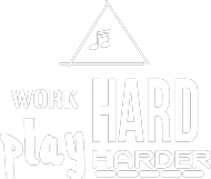 T-shirt Word hard play harder