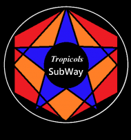 Logo Tropicols Subway czarny kobiecy