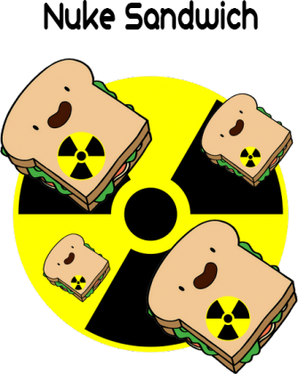 Podkładka " Nuklearna Kanapka "
