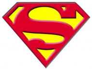 Superman (czerwone na białej)