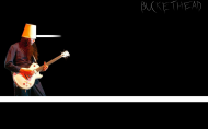 Buckethead z gitarą