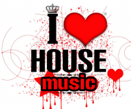 Koszulka " I Love Hause Music " Biała
