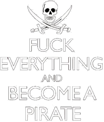 Become a Pirate - Męska Czarna