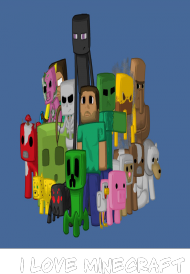 Koszulka-I love Minecraft