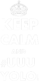 "Keep Calm and #UUU YOLO!" - męska, czarna