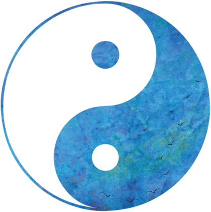 Kubek. Symbol Ying-Yang.