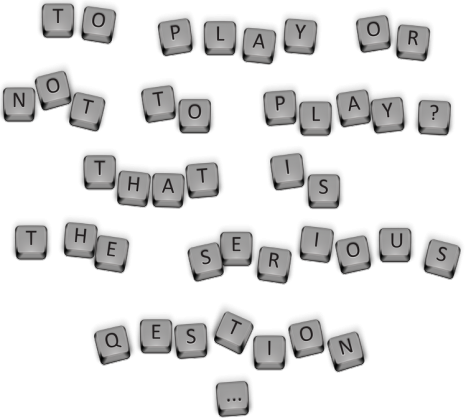 T-shirt Męski. To play or not to play.