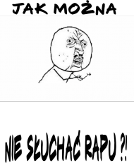 Koszulka ,,Jak można nie słuchać rapu'' męska