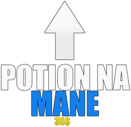 Kubek "Potion na MANE" (błękitny)