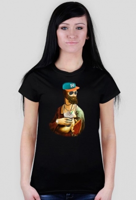 Koszulka "Dama z Łasiczką #SWAG" damska - BitsDESIGN