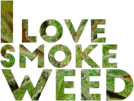 "I love smoke weed" Damska, Czarna