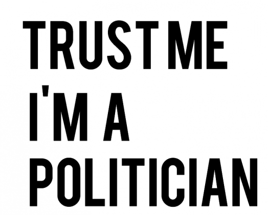 Politician Trust T shirt /White (M)