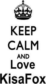 Keep Calm and love KisaFox-Męskie_krótki rękaw