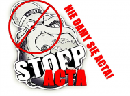 STOP ACTA/WHITE&RED