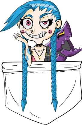 Jinx w kieszonce - League of Legends