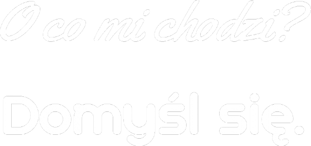 Koszulka "domyśl się"