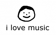 i love music - biała