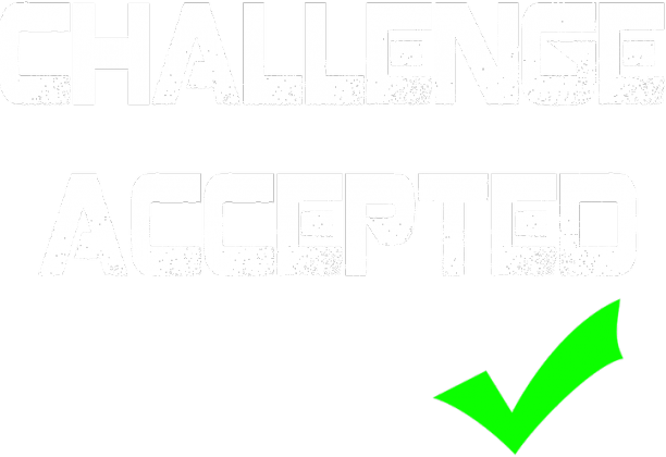 Długi Rękaw Challenge Accepted (BIAŁY)