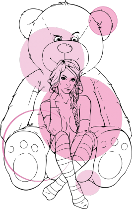 Teddybear girl pink #2