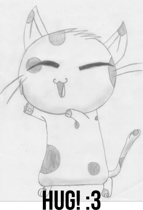 Koszulka dziecięca [My Art] - [Cat: Hug! :3]