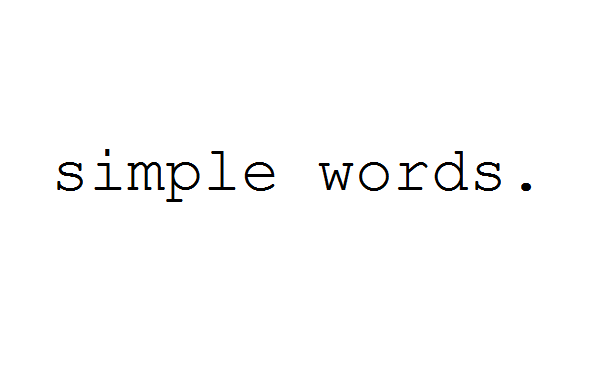 Simple Words